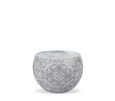 Topf Carmen Ball grau