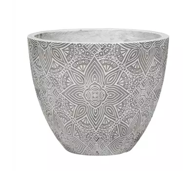 Topf Carmen grau