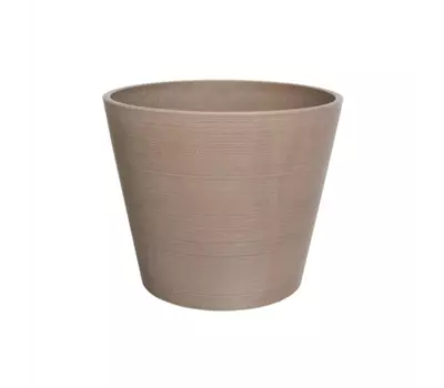 Kunststofftopf Varese taupe