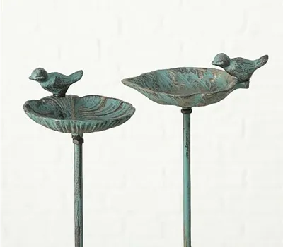 Vogeltränke / -bad Karla, mit Vogel