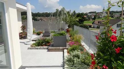 Dachgarten Privatkundin Sarmenstorf